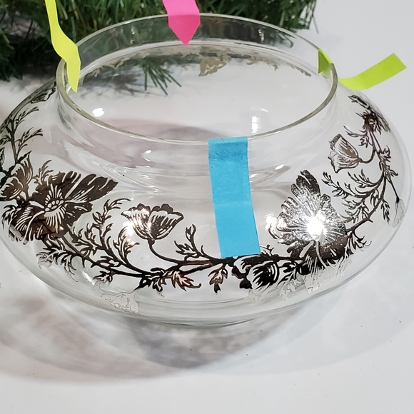 Vintage Sterling City Glass Co Sterling On Crystal Flanders Poppy Design Vase - Picture 4 of 12